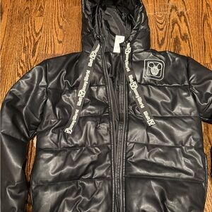 Walt Disney World Merchandise Black Puffer Jacket with Hood X-Small